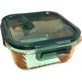 Dóza na potraviny Nádoba na potraviny Smukee Žáruvzdorná s motivem rybí kosti Čtvercová 800 ml