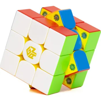 Hlavolam Kostka 3x3x3 GAN 356 ME Barevný plast, žluté vnitřní dílky (výroční edice LNY 2025)