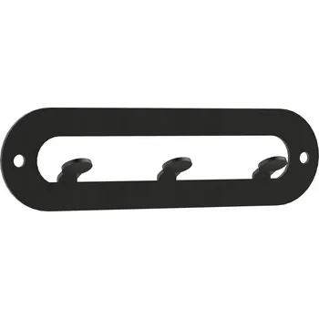 Věšák Šatní ramínko kovový Domer černý