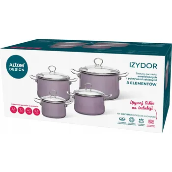 Sada hrnců Altom Design Izidor smaltovaná 8 dílů