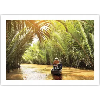 Obraz Plakát bez rámu obývací pokoj ložnice 70x50 řeka mekong moderní módní obraz