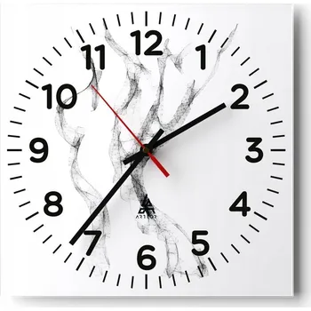 Hodiny Nástěnné hodiny do obýváku 40x40 Abstrakce Tiché hodiny Skleněné hodiny Bez hlučnosti