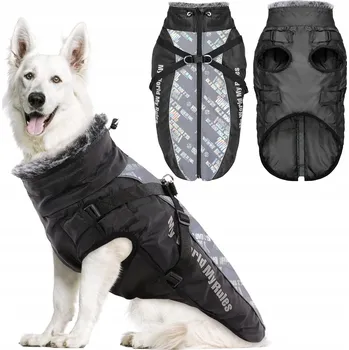 Moto bunda Ciepła kurtka dla dużego psa RULEZ 4XL