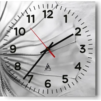 Hodiny Kuchyňské nástěnné hodiny 30x30 Minimalistické skleněné hodiny do obývacího pokoje Moderní tiché