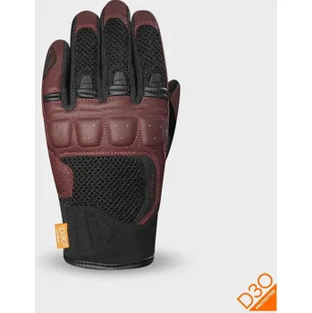 Moto rukavice Rukavice na motorku RONIN, RACER, dámské (černá/červená burgundy)