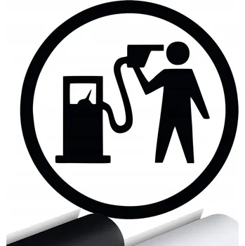 Samolepicí dekorace na vozidlo NÁLEPKA na auto VÍČKO NÁDRŽE PISTOLE PALIVO 15x15