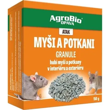 Hubení hlodavce Granule proti myším a potkanům AGROBIO Atak 150g