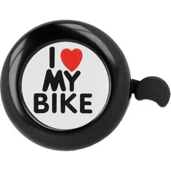 Zvonek na kolo Zvonek na kolo FOREVER Black I love my bike