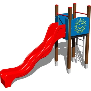 Dětské hřiště Playground System DĚTSKÉ HŘIŠTĚ - sestava se skluzavkou 4U105K-15 - celokovová