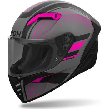 Helma na motorku Integrální přilba CONNOR Achieve, AIROH (matná růžová) 2025