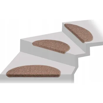 Nášlap na schod Vnitřní nášlap na schody béžový textilní, délka 65 cm, tloušťka 6 mm