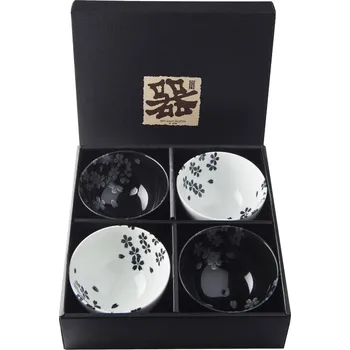 Miska MIJ černá a bílá porcelánová 260 ml