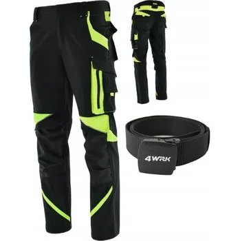 Pracovní obuv PRACOVNÍ KALHOTY ELASTICKÉ reflexní NEOFLEX stretch SPANDEX pásek BOZP 62