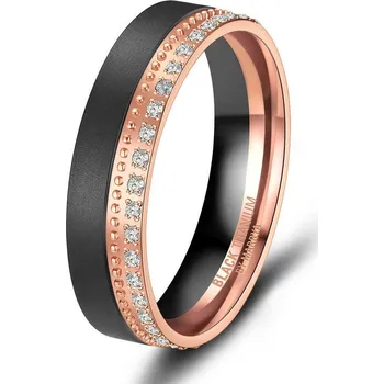 Prsten MARRYA® Dámský snubní prsten BLACK TITANIUM - velikost 61 - BT-09D-61