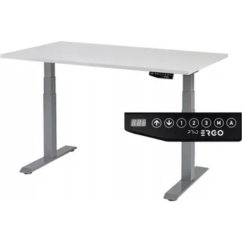 Psací stůl Obdélníkový psací stůl ProErgo 160 x 80 x 126 cm, odstíny šedé