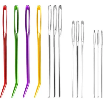 Texi Ruční kovové vyšívací jehly na vlnu tupé 13 ks