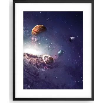 Obraz Foto obraz, plakát na zeď v černém rámu 40x50 kosmos, plakáty do obýváku