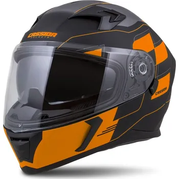 Helma na motorku Integrální přilba Integral 3.0 RoxoR, CASSIDA (černá matná/oranžová/šedá, plexi s přípravou pro Pinlock)
