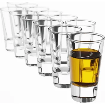 Sklenice Skleničky na likér, sklenice na vodku Kadax bezbarvé 28ml 12 ks