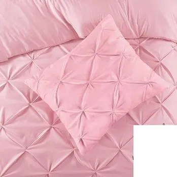 Povlečení Plisované povlečení s nařasením povlečení sada povlaků na přikrývku se zipem,