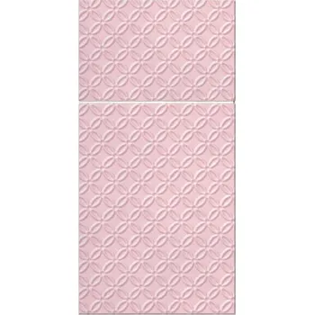 Papírový ubrousek UBROUSKY KAPSY na příbory RŮŽOVÉ RAŽENÉ x16