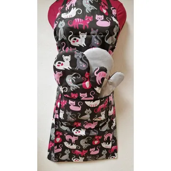 Kuchyňská zástěra Dárkové balení - kuchyňský set - zástěra + 2 chňapky s teflonem 23