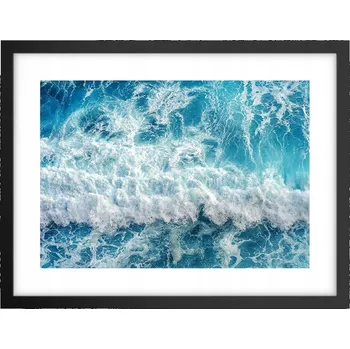 Obraz Obraz plakát v černém rámu do obýváku 40x30 moře foto plakáty na zeď