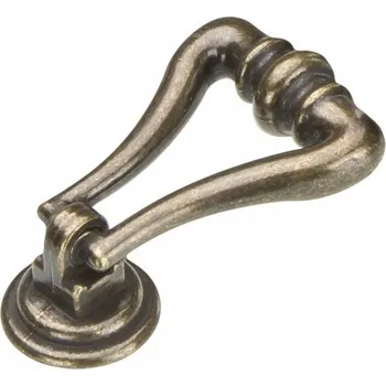Nábytkové kování NÁBYTKOVÁ ÚCHYTKA KLOPADLO JEDNODUCHÁ PATINA