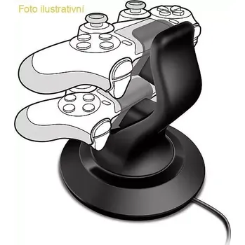 Hra pro PlayStation 4 Twindock (černý) - Dobíjecí systém pro ps4 (PS4)