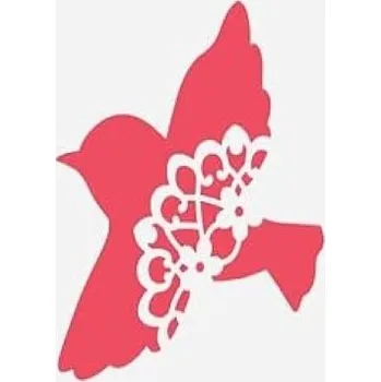 Plastová šablona, PTÁČEK 4, 15x15 cm, 1 kus