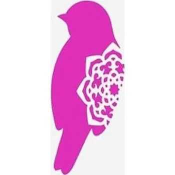 Plastová šablona, PTÁČEK 12, 15x15 cm, 1 kus