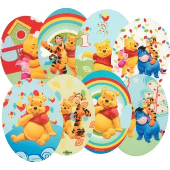 Látková záplata Nažehlovací záplaty Disney, Medvídek Pú