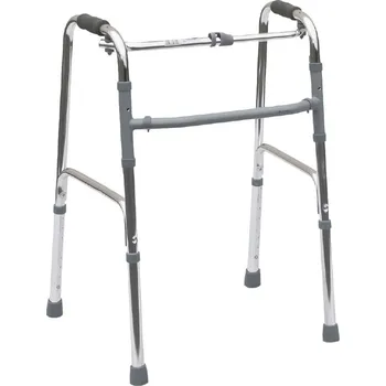 Chodítko pro seniory Mobiak - Mobiak - 0809396 - Krokovací nastavitelné chodítko - stříbrná
