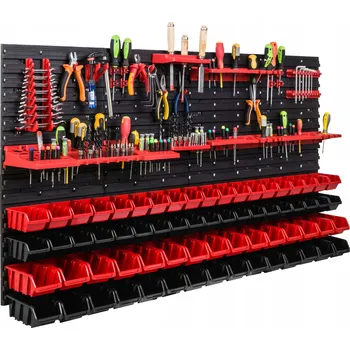 Obraz Dílenská Stěna na Nářadí 156x78 cm + 68 Boxů