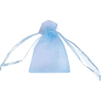 Dárková taška Dárkový pytlík 4,5x7 cm organza Varianta: 8 modrá světlá, Balení: 100 ks