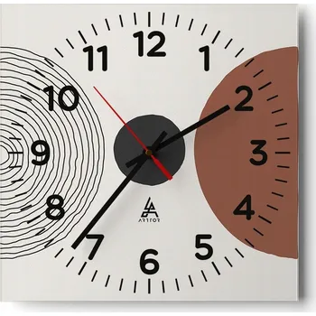 Hodiny Nástěnné hodiny do obýváku 40x40 Abstrakce Tiché hodiny Skleněné hodiny Bez hlučnosti