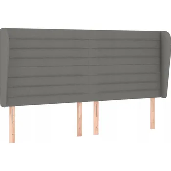 Čelo postele Uszak 183x23x118/128 cm - Tmavě šedá