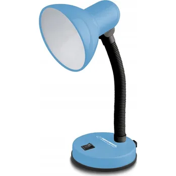 Lampička STOLNÍ LAMPA NOČNÍ NA STŮL LED ŽÁROVKA E27 12W NASTAVITELNÁ MODRÁ