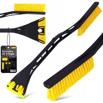 Autoškrabka SMETÁK NA SNÍH DO AUTA 60 cm ŠKRABKA NA OKNA AUTA ŠKRABKA S KOŠTĚTEM