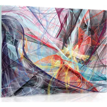Obraz Obraz na skle ABSTRAKCE umění 3D 80x60 cm