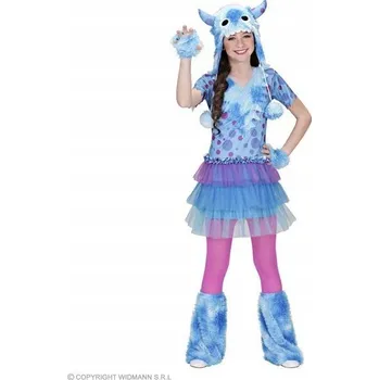 Karnevalový kostým KOSTÝM MONSTER GIRL MODRÉ PŘÍŠERKY 110