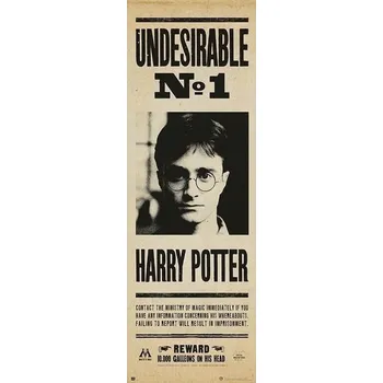 Obraz Plakát Harry Potter Hledaný seznam (Undesirable list) bez rámu, 53 x 158 cm