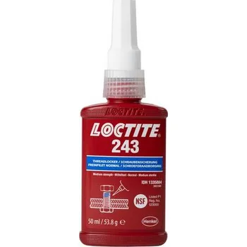 Průmyslové lepidlo Zajišťování pomocí šroubů LOCTITE, LOCTITE 243 BO50ML CZ/SK/HR/SI - 50ML LOCTITE 243 - Zajišťovač šroubů SP modrý