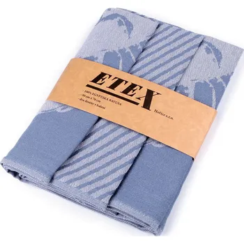 Utěrka Bavlněná utěrka 50x70 cm egyptská bavlna Varianta: 13 modrá světlá, Balení: 3 ks