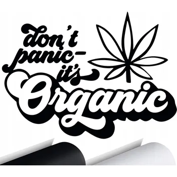 Samolepicí dekorace na vozidlo NÁLEPKA na auto ORGANIC MARIHUANA Weed 11x15 cm