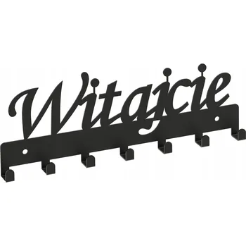 Věšák Šatní ramínko kovový Domer černý