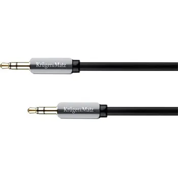 Audio kabel Kabel Jack 3,5mm konektor/Jack 3,5mm konektor 1m KRUGER & MATZ KM0312P