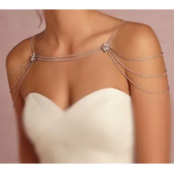 Souprava šperků B-TOP Krystalová vícevrstvá ozdoba přes ramena