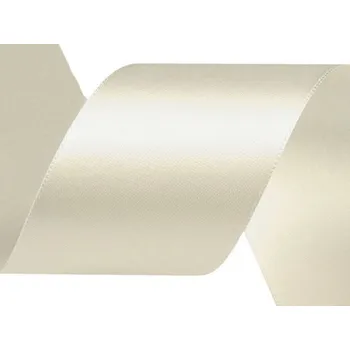Stuha Atlasová stuha oboulící svazky po 5 m šíře 50 mm Varianta: 241 krémová nejsvět., Balení: 5 m