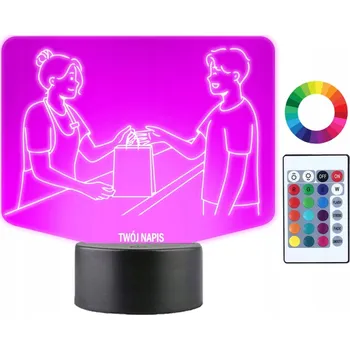 Lampička Plexido vícebarevná Noční lampa